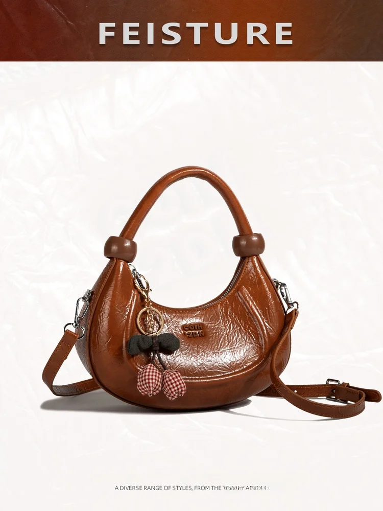 

Повседневная универсальная женская сумка-седло через плечо, сумка на одно плечо, дизайн 2026 года, новая модель в малой партии