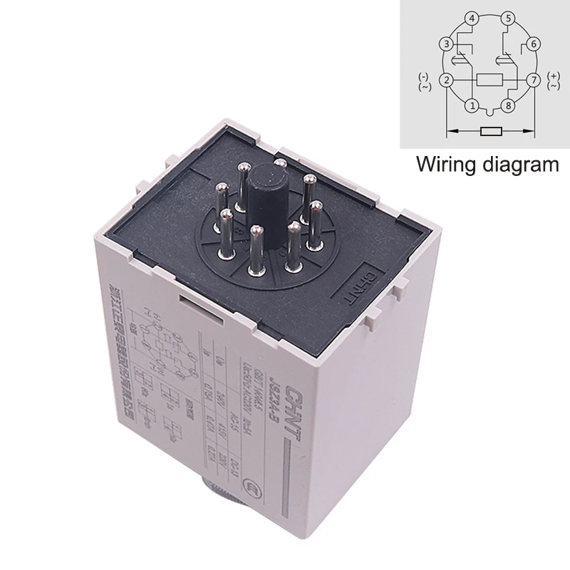 H3Y JZS3A-A/B/C/D/E Time Relay 8Pins Power-on Delay Rotary Knob 1S/5S/10S/30S/60S/5M/10M/30M/6H~12Hour Timer DC24V AC220V AC380V