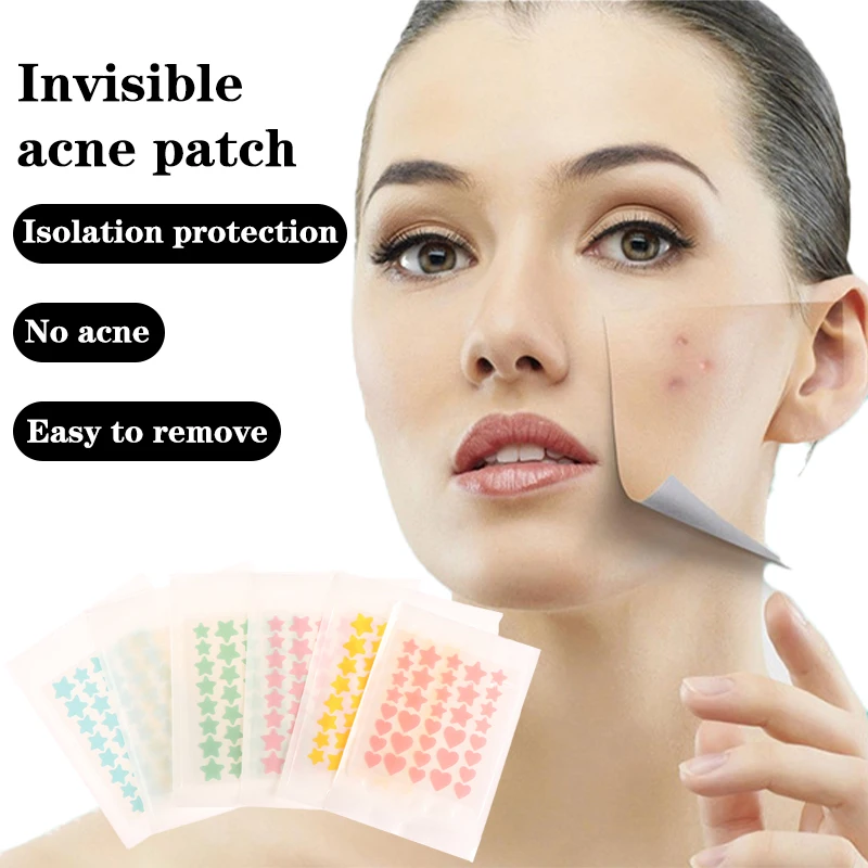 35/36/40Pcs Invisible Acne Removal Skin Care Stickers Pentagram Colored Acne Patch Pimple Patch Face Spot Beauty Makeup Tool