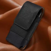 5.5 - 6.8 inch Cell Phone Belt Clip Holster Pouch for iPhone Samsung Honor Xiaomi Redmi Poco Moto Realme Leather Cover Belt Bag