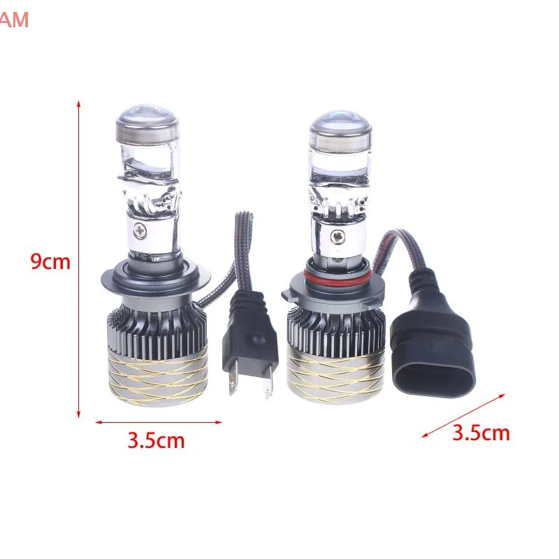 

Супер яркие автомобильные светодиодные фары H4, высокие и низкие интегрированные лазерные фары H7 с двумя линзами