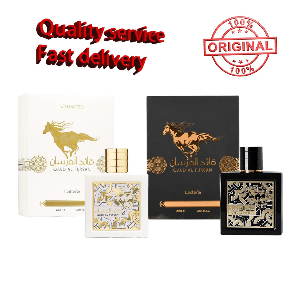 

100ml Original Arab Perfumes Qaed Al Fursan Unlimited Men Cologne Spray Lasting Oriental Fruity Fresh Amber Wood Fragrance Gifts
