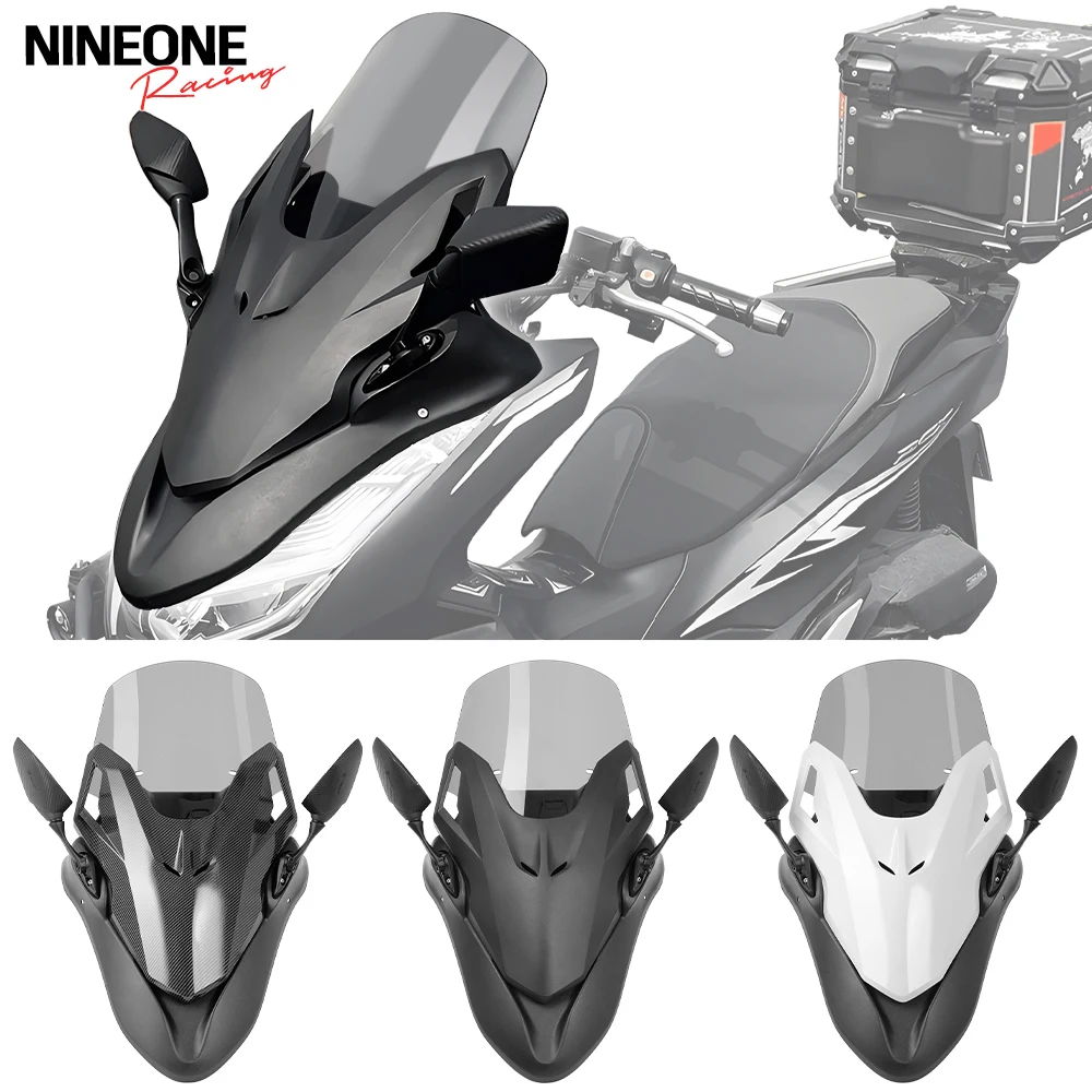 

For Honda PCX160 PCX 160 2021-2024 Motorcycles Modified Face Mask Windshield Rearview Mirror Accessories Windshield Wind ABS