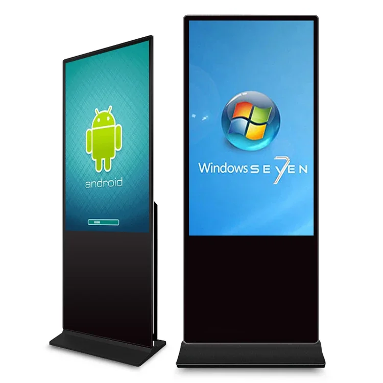 

43 49 55 65 Inch Floor Standing 4K LCD Touch Screen Multimedia Player Digital Signage Advertising Display Screen