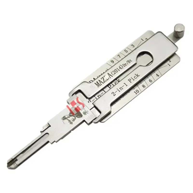 Lishi 2in1 Hand Tool for Car/Motorcycle Lock Opening & Reading New Style 075112 Locksmith Supplies with Case Packaging