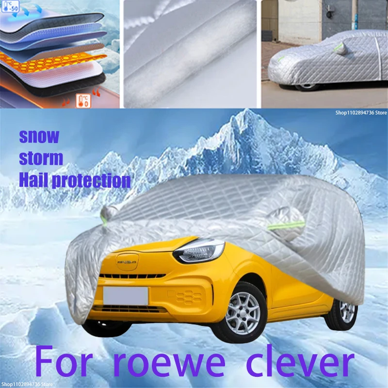 For roewe  clever Outdoor Cotton Thickened Awning For Car Anti Hail Protection Snow Covers Sunshade Waterproof Dustproof 