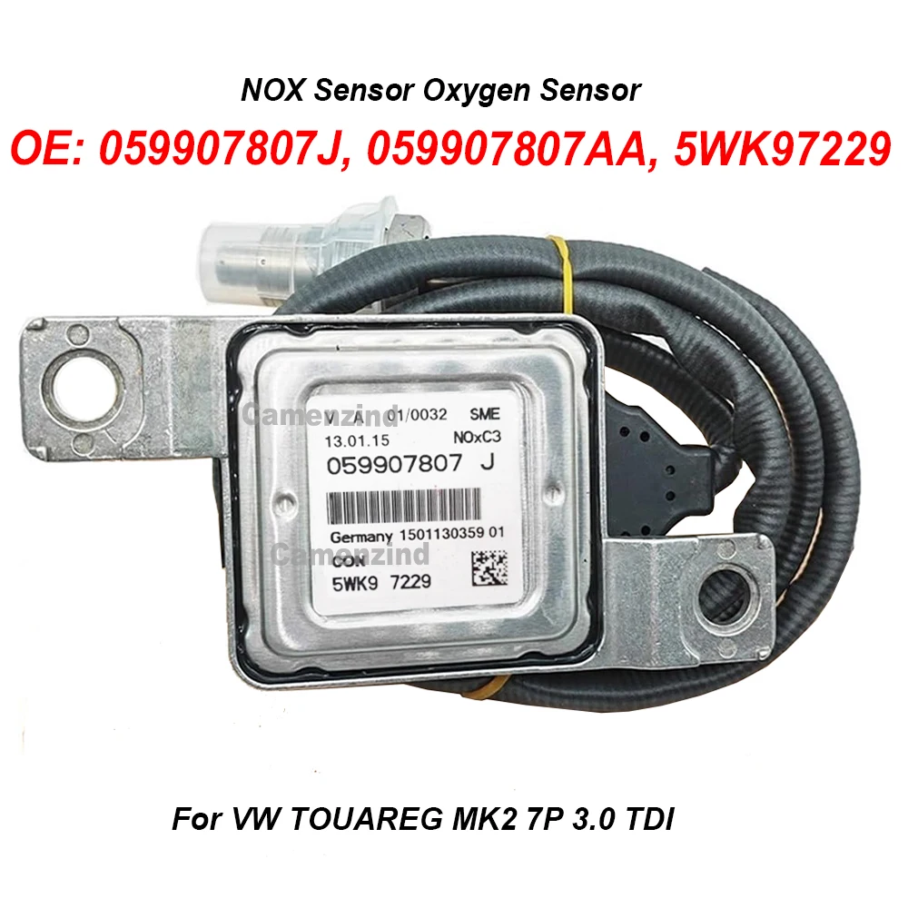 

059907807J 5WK97229 NOX Nitrogen Oxide Lambda Sensor 059907807A 059907807H For VW Touareg TDI 3.0L Audi A4 A5 S5 A6 A7 A8 Q5 S6
