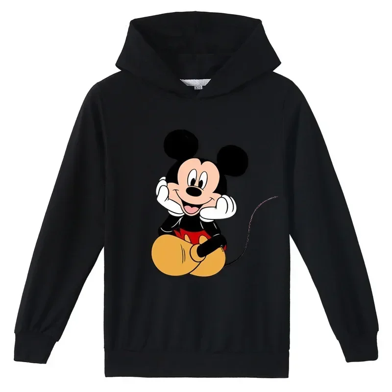 

Nueva Sudadera con capucha de Mickey Mouse de Disney para niños и ниñas, sudaderas para niños, Top de poco animados de tamaño