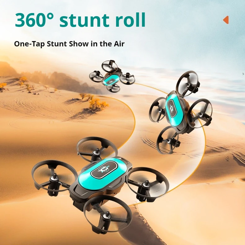 Xd2 mini veículo aéreo não tripulado com alta pressão anti queda e anti colisão aeronave de quatro eixos brinquedo de controle remoto natal