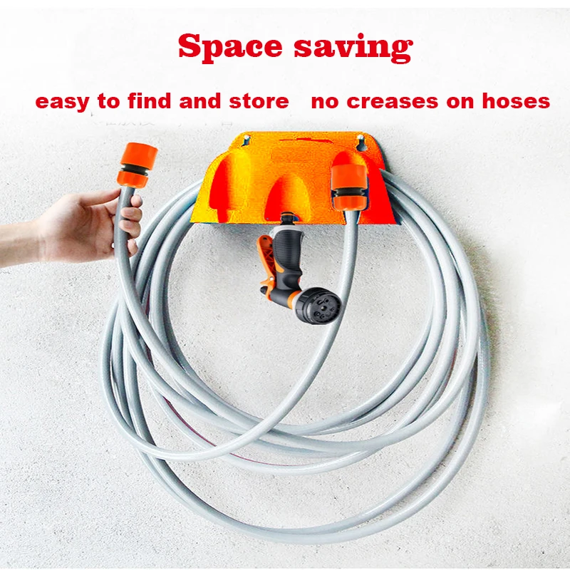 Wall Mounted Garden Irrigation Hose Pipe Hanger Plastic Rack Tap Watering Hose Organizer Storage Holder Pipe Winding Frame  ﻿