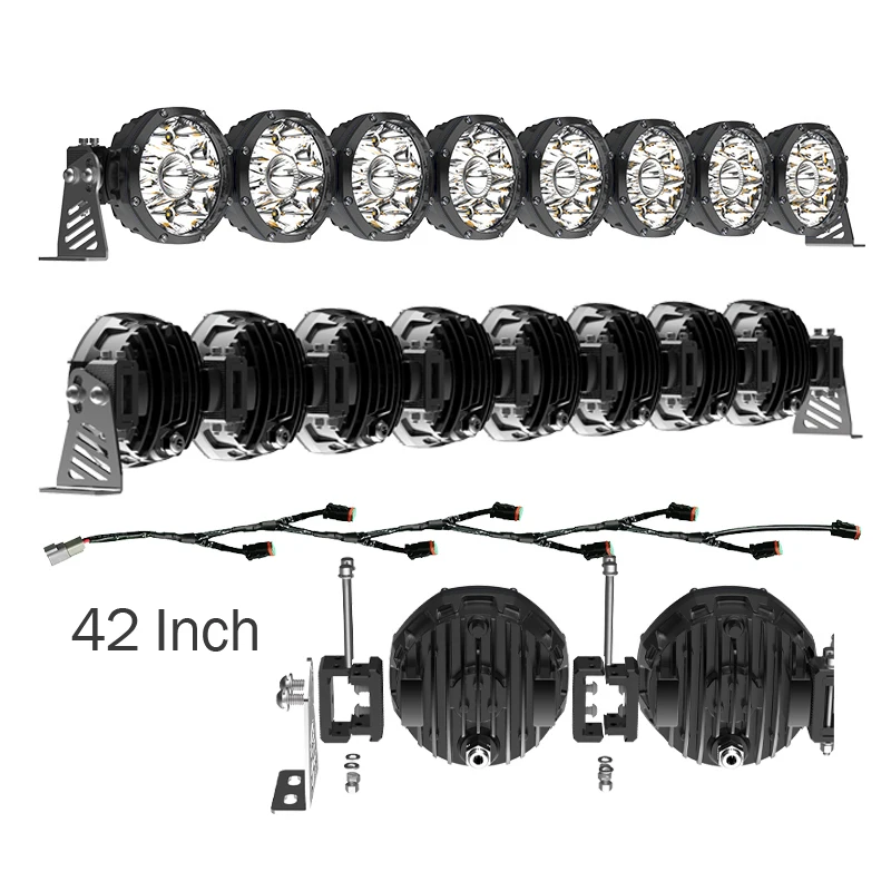 

Hot selling:4x4 kc Off Road Lights Gravity 12V 24V 42 Inch Barra Led Light Bar 40 Inch