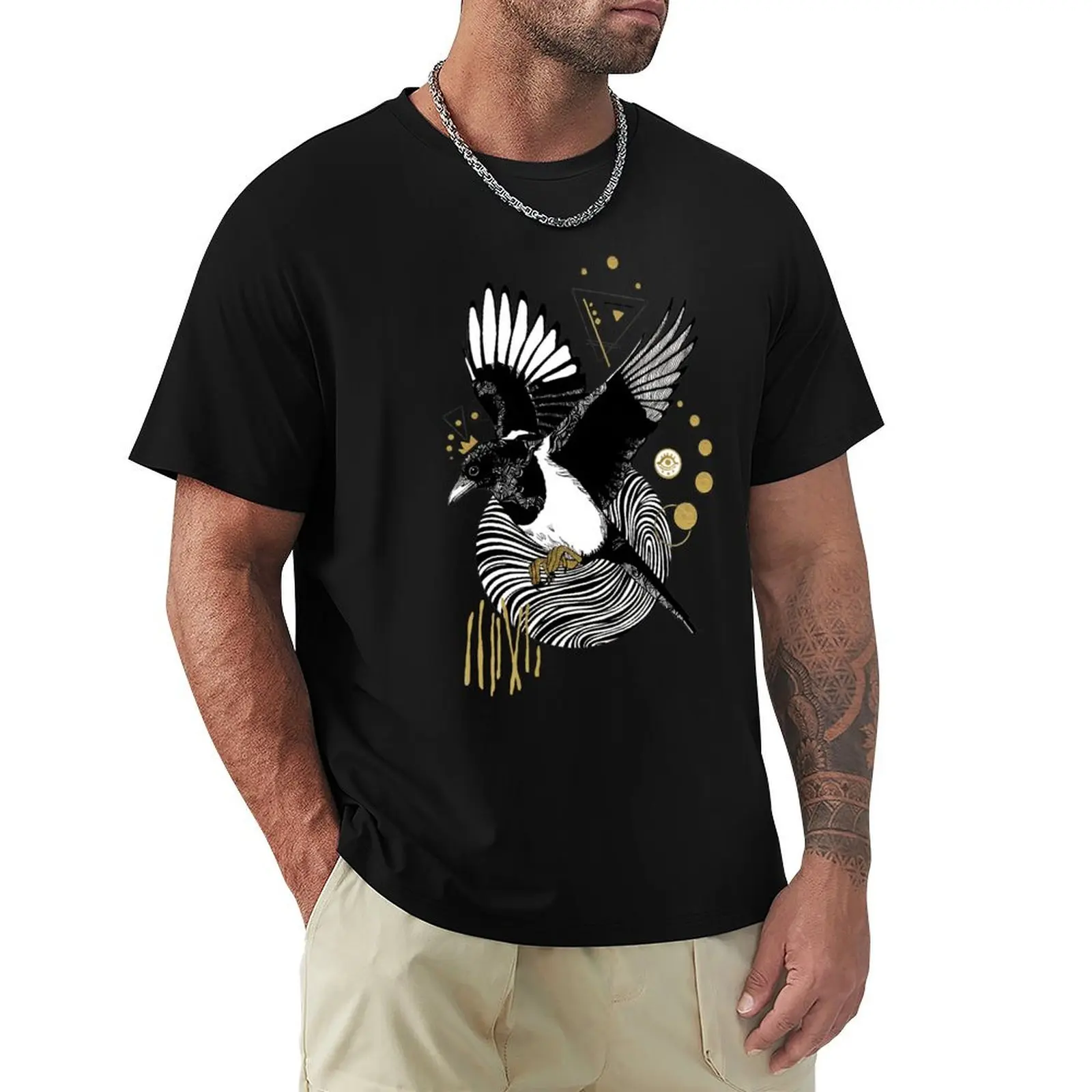 Magpie T-Shirt graphics new edition oversized boys animal print plain t shirts men