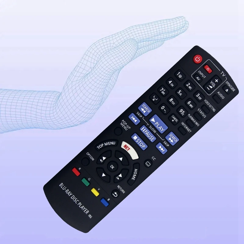 يوميا N2QAYB 001167   تم استبدال جهاز التحكم عن بعد لمشغل Blu-Ray Panasonic 4K DMP-UB200