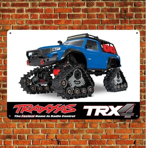 Metal Poster Rc Car Wall Decoration Tin Sign Plaque Traxxas Trx4 Traxx Crawler