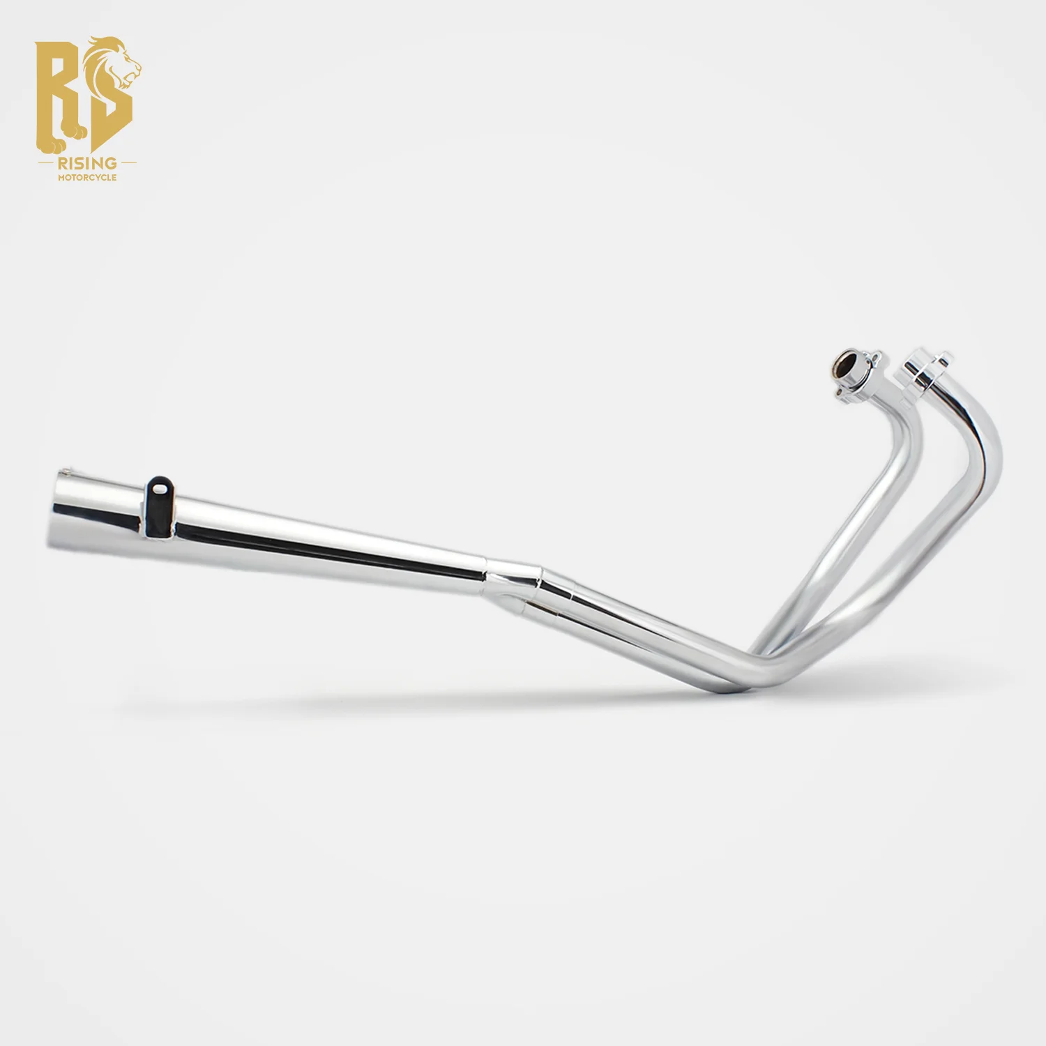 For Suzuki GS400 Full Exhaust Pipe Electroplated Horn Classic Retro Style Muffler