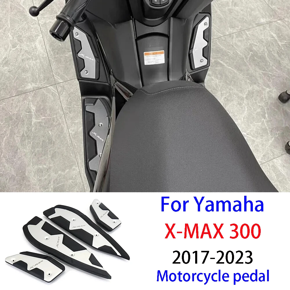 X-MAX Foot Pegs For Yamaha XMAX 125 250 300 400 2017 - 2023 Motorcycle Plate Skidproof Pedal Plate Footrest Footpads