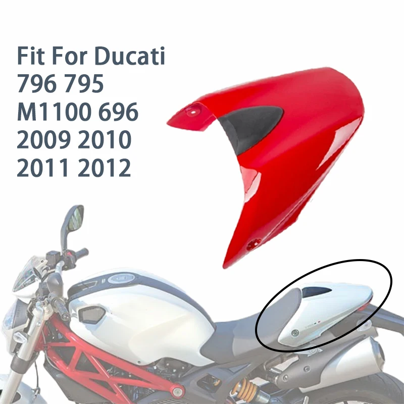 

Motorcycle accessories Rear Pillion Passenger Cowl Seat Back Cover Parts For Ducati 796 795 M1100 696 2009 2010 2011 2012