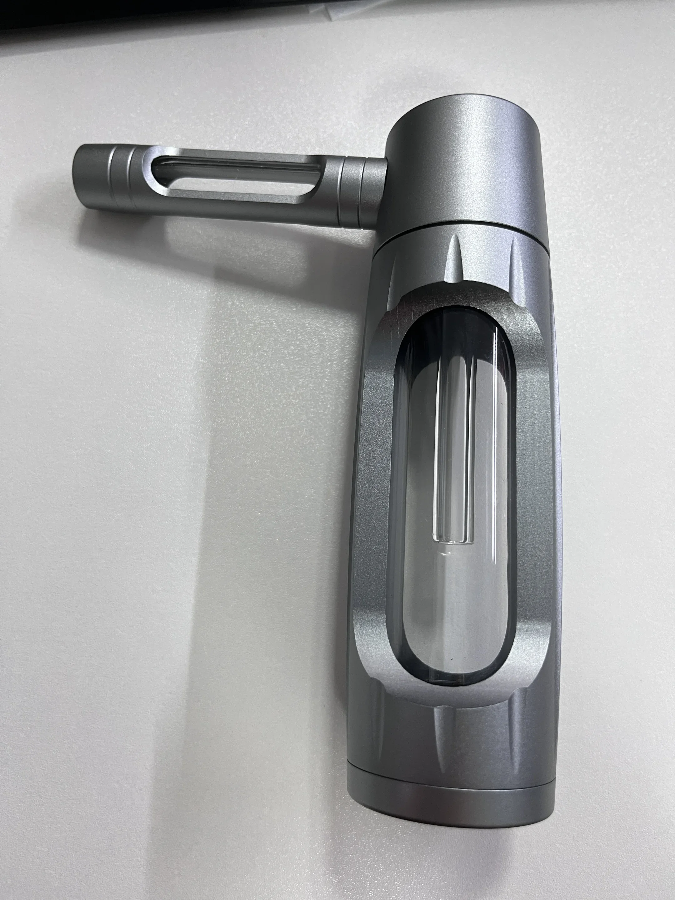 Pipa de Vidro Premium e Pipa de Metal para Fogueira de Jardim, Nova, 150mm, Portátil, em Liga de Alumínio