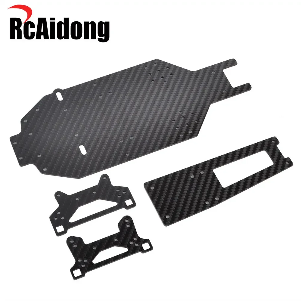 RcAidong Carbon Fiber Upper Lower Deck Upgrade Conversion Kit Set For Tamiya TA02/TA02SW RC Car Parts