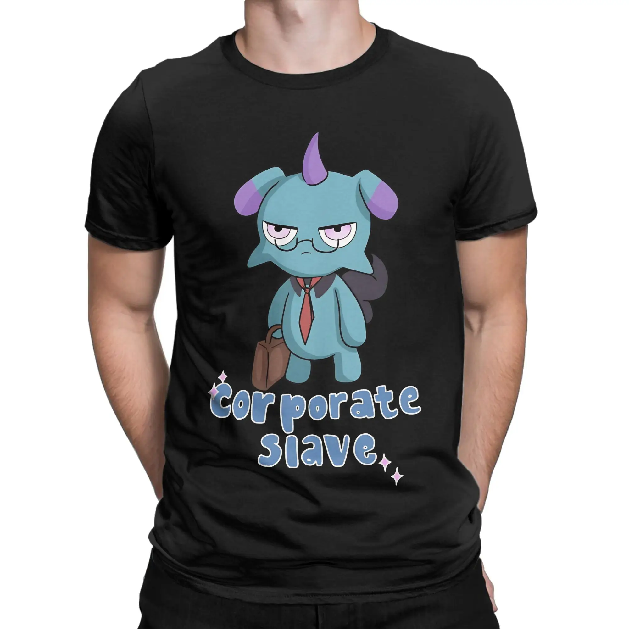 Harajuku Depressos T-Shirt Men's Round Neck Short Sleeve Tops Gaming Cotton Summer Clothes