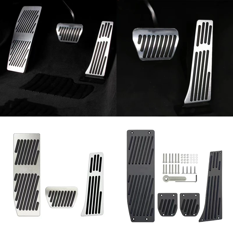 

For BMW 3 5 series E30 E32 E34 E36 E38 E39 E46 E87 E90 E91 X5 X3 Z3 Foot Rest Fuel Brake Gas Pedal Pads Covers Car Accessories