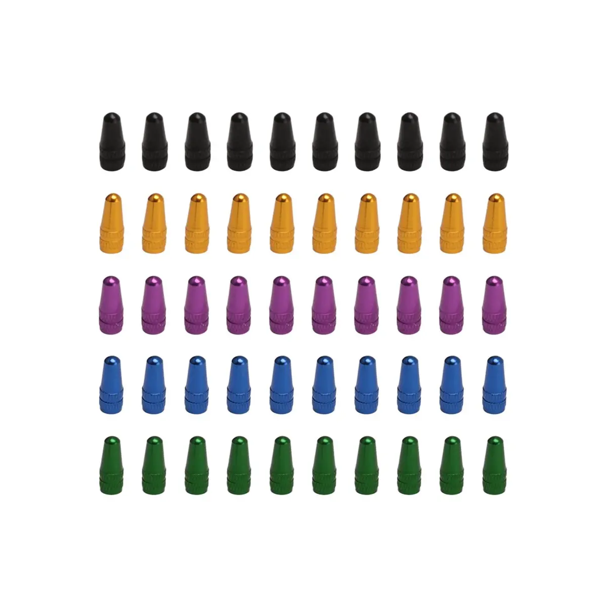 #49P (Random Color)50PCS Bicycle Presta Valve Cap Tire Caps French Style Cap Dust Covers,Outdoors