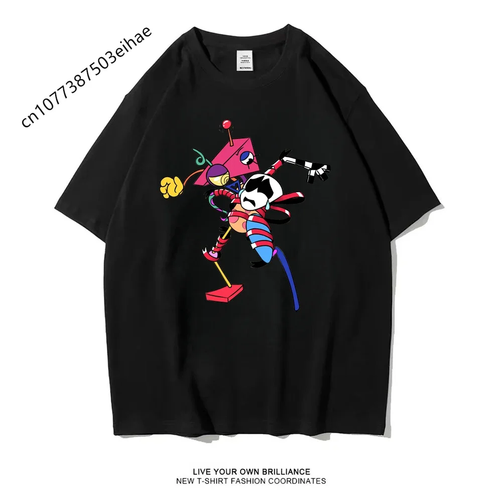 2000s Y2K Style The Amazing Digital Circus Peripheral T-shirt Premium Cotton Comfort Oversized Short Sleeve Tops