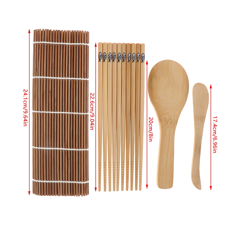 9Pcs/Set DIY Sushi Maker Rice Mold Kitchen Making Tool Kit Molds Cooking Tools Onigiri Mould Bento Home Accessories Gadgets