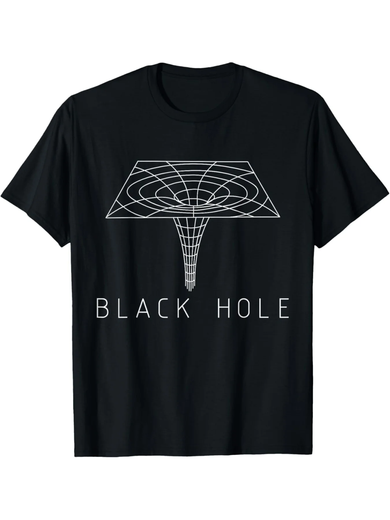 Astronomy Black Hole T-Shirt for Astronomy Enthusiasts, Men's Printed Fashion Casual Short-Sleeve T-Shirt