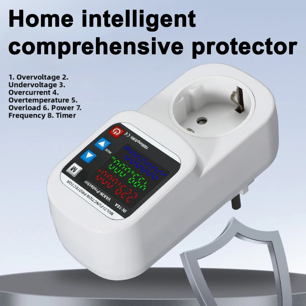 125*56mm Digital Energy Meter Multi Functional for Power Meter Voltage Meter Voltage Monitor Supports Up To 13860W