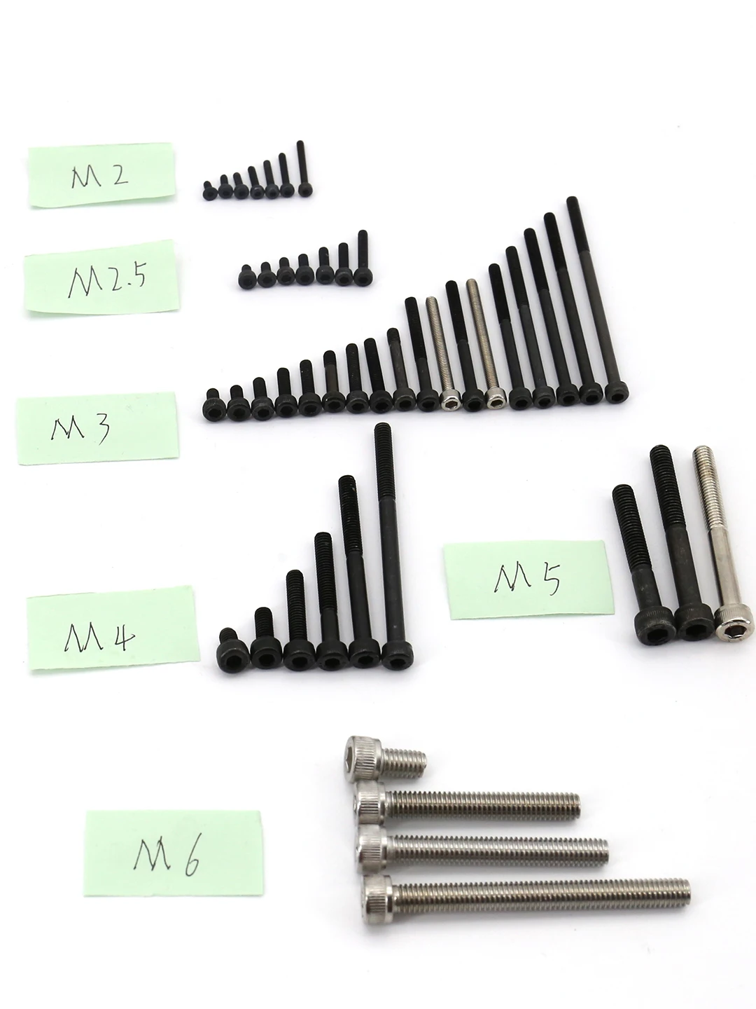 10pcs 12.9 High strength M4/M5/M6 allen socket head screw Hexagon Socket Head Cap Screws Hex Socket Screw carbon steel