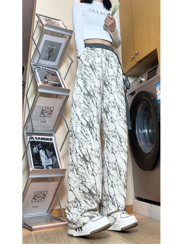 

Мужские камуфляжные вельветовые брюки прямого кроя, модные широкие брюки с драпировкой для весны и осени, длинные брюки в американском ретро-стиле