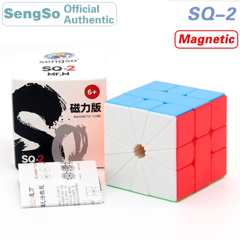 

SengSo Magnetic SQ2 Magic Cube ShengShou Mr.M SQ-2 Square 2 Magnets Speed Twisty Puzzle Brain Teasers Educational Toys