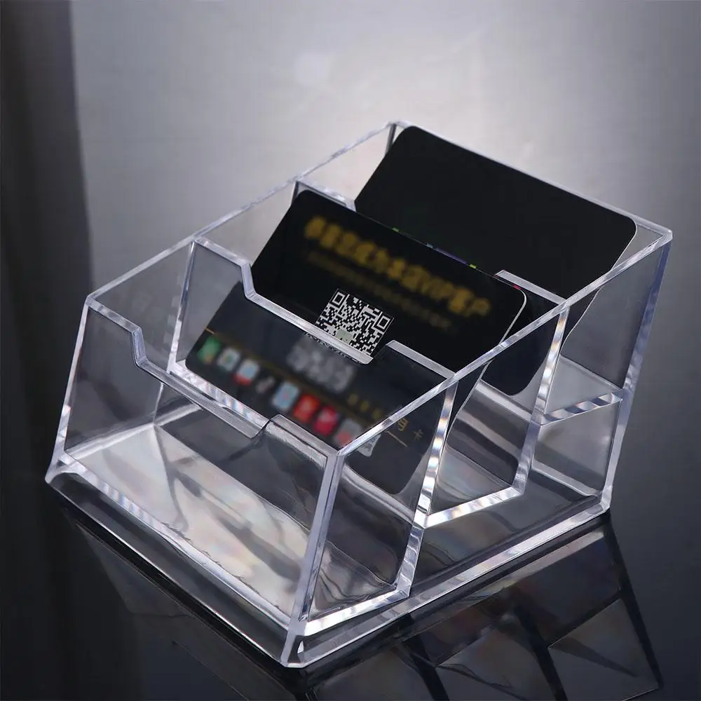 Storage Rack Card Holder Desktop Decoration Card Display Shelf Business Card Container Name Card Rack Cards Display Stand
