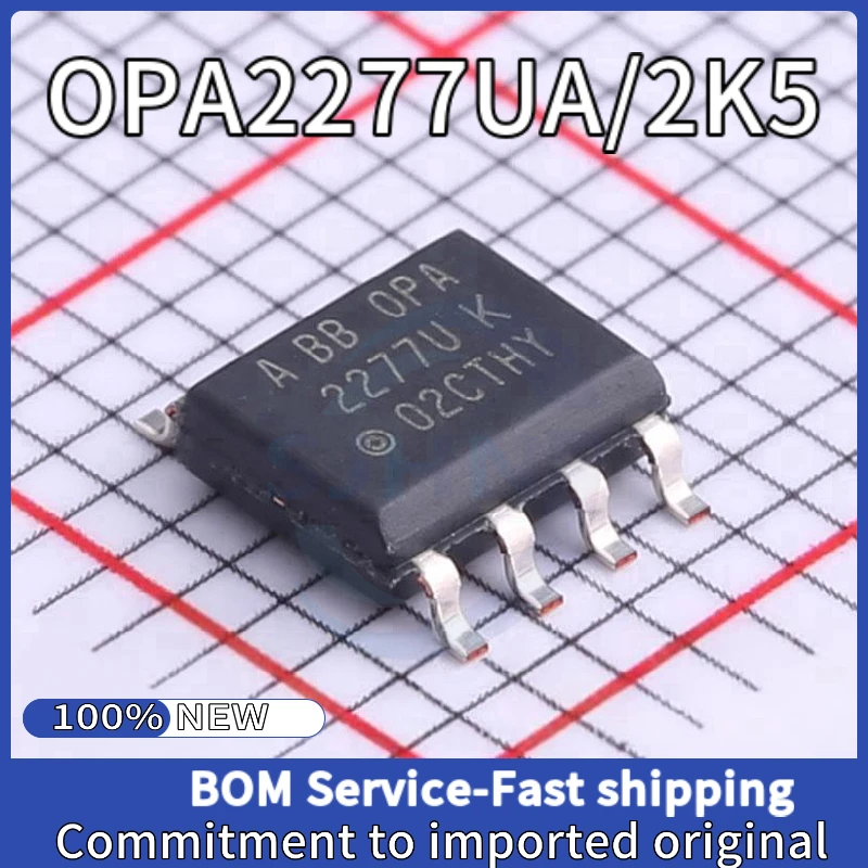 1PCS/lot New original OPA2277UA/2K5 OPA2277U SOP-8 Dual Precision Operational Amplifier（5+ pieces, extra 40% off）