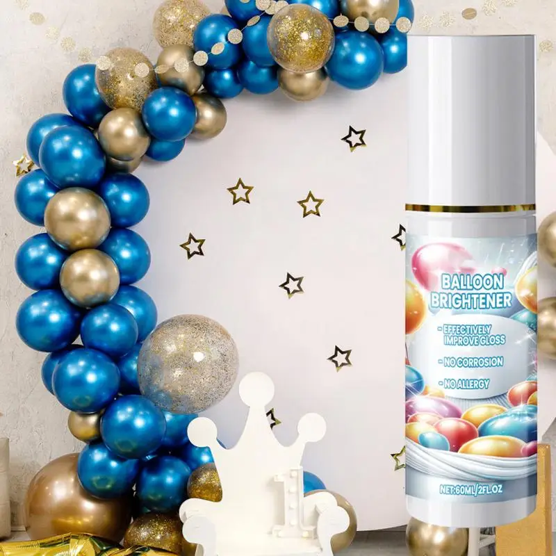 Balloon Shiny Spray Balloon Brightener Balloon High Gloss Spray Balloon Brightener Quick Drying Spray Brightener 60ml For