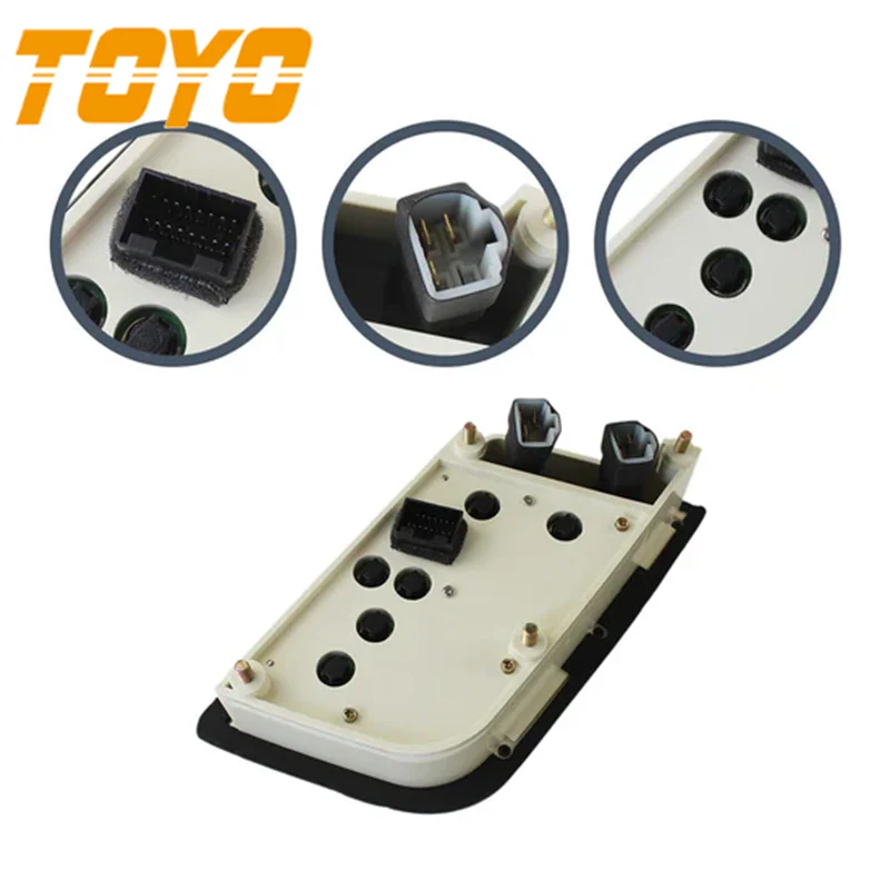 TOYO-PC75 PC75UU-2 Monitor para Cluster Komatsu, Peças sobressalentes para Mini Escavadeira, 7834-73-2000 7834-73-2001 7834-73-2002