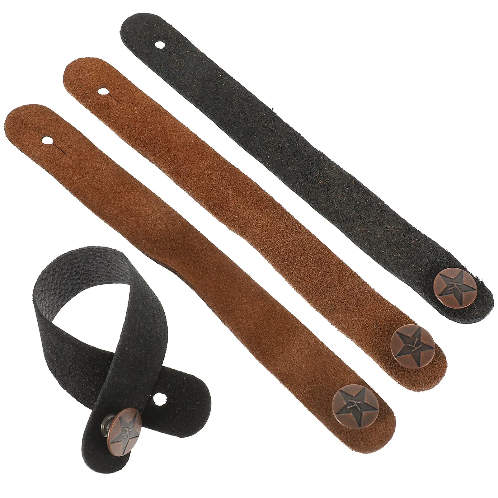 

1Set Guitar Neck Straps Headstock Straps Secure Fasten Bass Acoustic Ukulele Guitar Strap Locks Headstock Strap