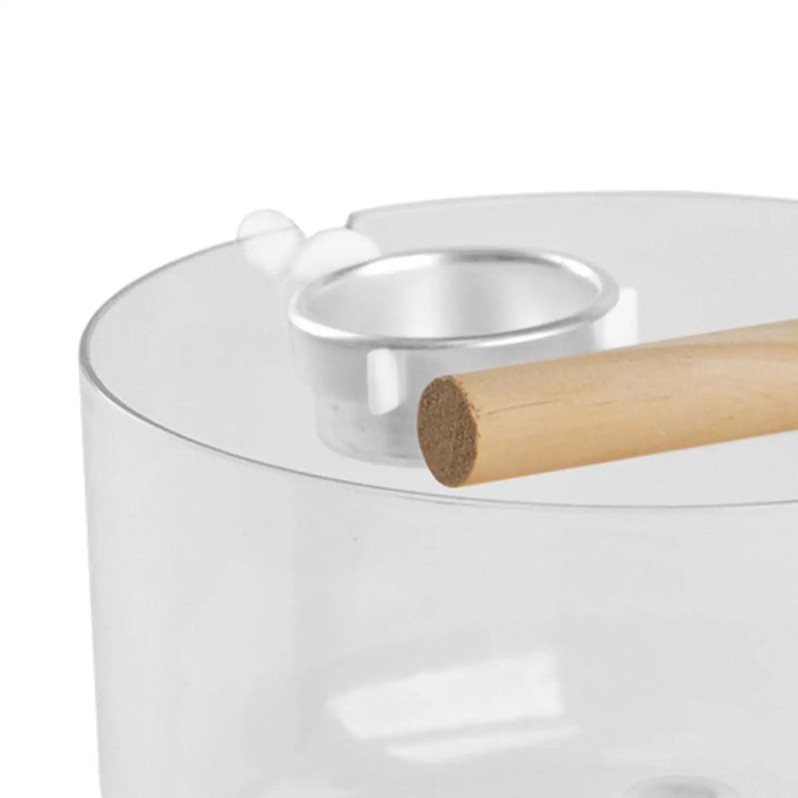 Soporte de inodoro para pájaros, decoración versátil y elegante, práctico soporte resistente, herramienta de entrenamiento para periquitos de patio, periquito de cubierta al aire libre