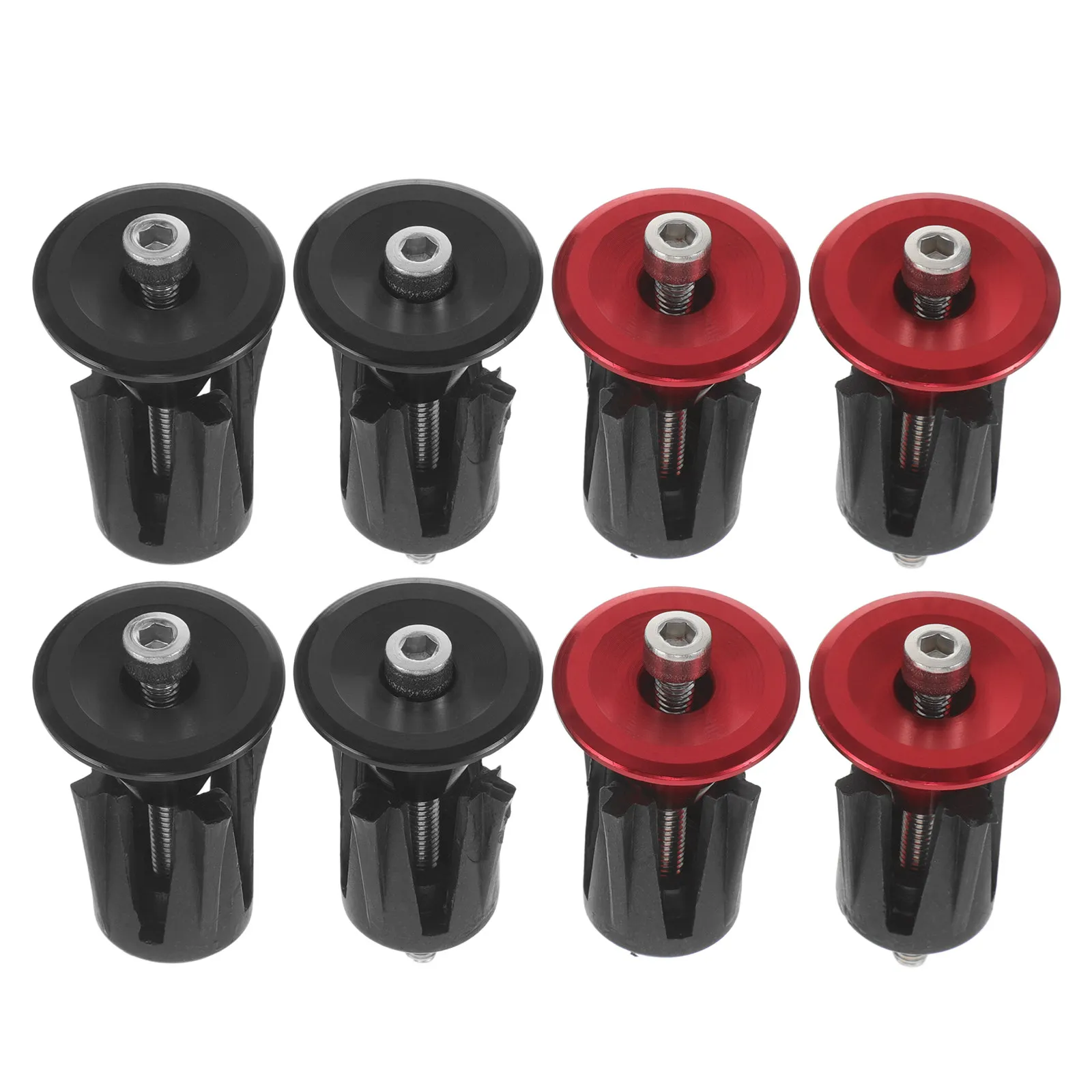 4Pairs Corrosion Resistant Aluminum Handlebar End Caps 17-22Mm Mountain Road City Bike Grip Plugs Dust Water Seal Spare Parts
