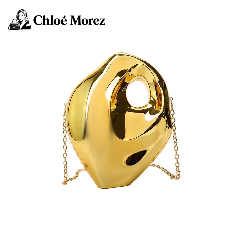 

Gu Ling Jing Guai Personalized Acrylic Box Bag Women's Chain Banquet Bag Trendy Handbag