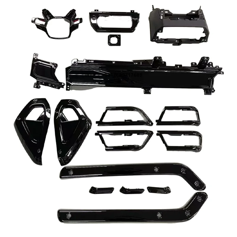 2020-2024 Car Modification Upgrade ABS Glossy Black Interior Kit for Range Rover Defender CN GUA