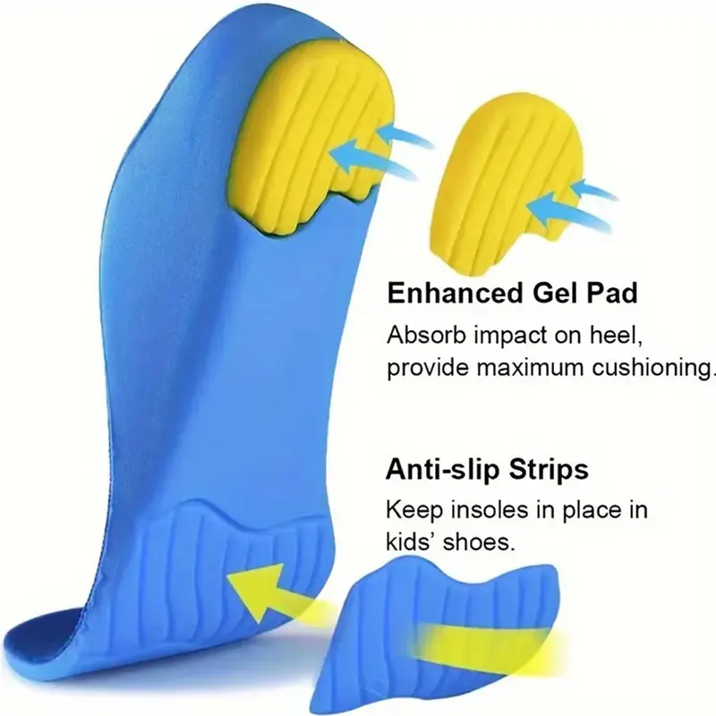 Unisex Orthotics Flat Foot High Arch Support Orthopedic Insoles Soft Breathable Orthotic Arch Foot Running Sports Shoes Pads