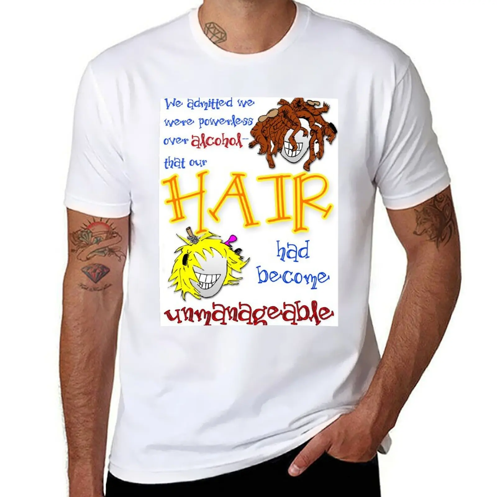 

Our Hair had Become Unmanageable T-Shirt t shirts for man pack cotton printed t shirts for man T-Shirt