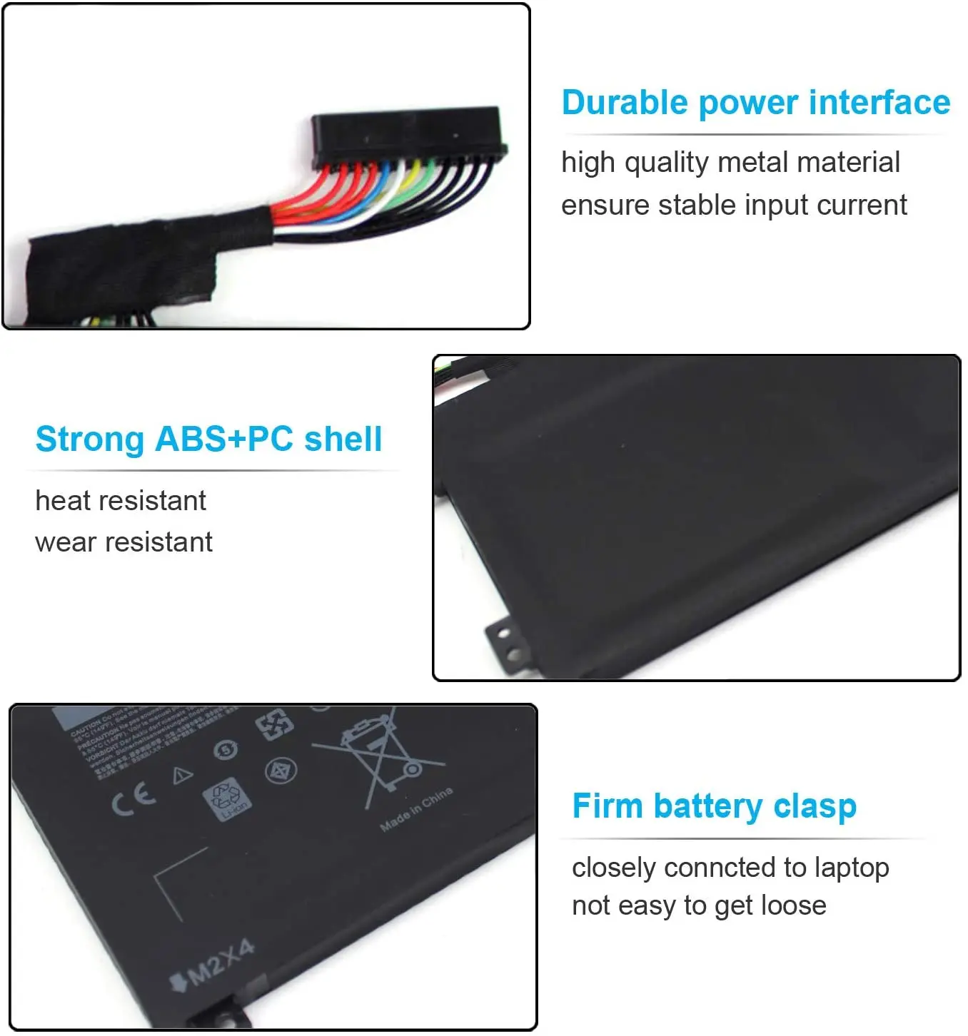 Nueva RRCGW batería de repuesto Compatible con Dell XPS 15 9550 Dell Precision 5510 RRCGW M7R96 62MJV [11,4 V 56Wh]