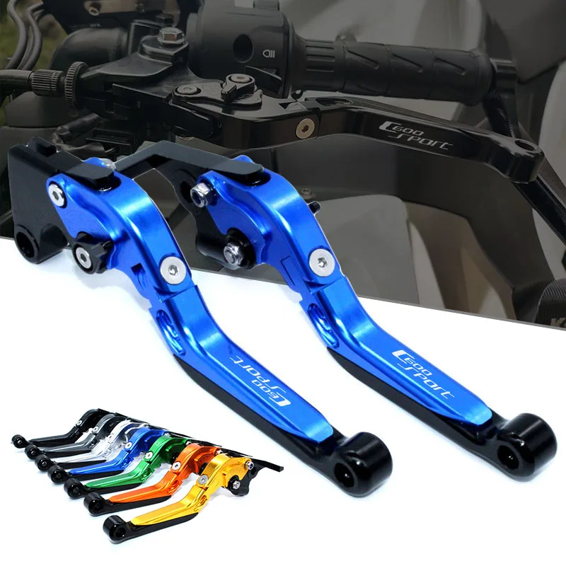 Motorcycle Accessories CNC Folding Extendable Brake Clutch Levers LOGO C6600Sport Fit For C600 Sport 2012 2013 2014 2015