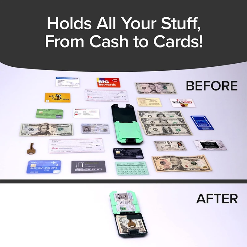 RFID Blocking Card Holder, Slim Aluminum Card Case Tri-Fold Wallet for Credit Cards, ID, Passport -Gift for Men Women 〔YY26〕