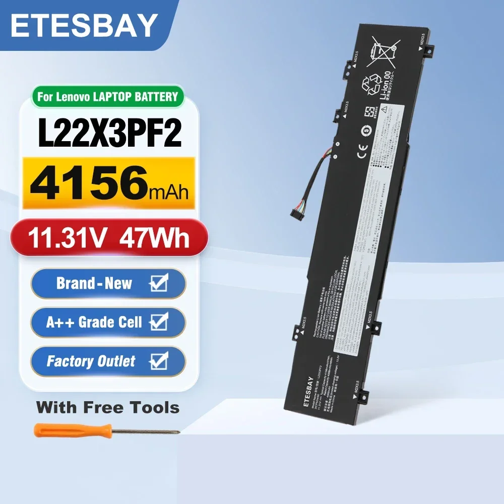 ETESBAY L22X3PF2 Laptop Battery Replacement For Lenovo V14 V15 G4 AMN L22B3PF2 L22D3PF2 L22M3PF2 L22C3PF2