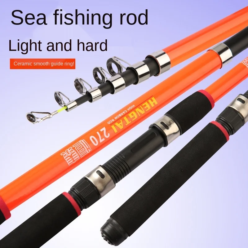 

100% Original Portable Rotary 2.1M-3.6M Carp Fishing Rod Tough Glass Fiber Power Telescopic Travel Sea Boat Rock Fishing Pole