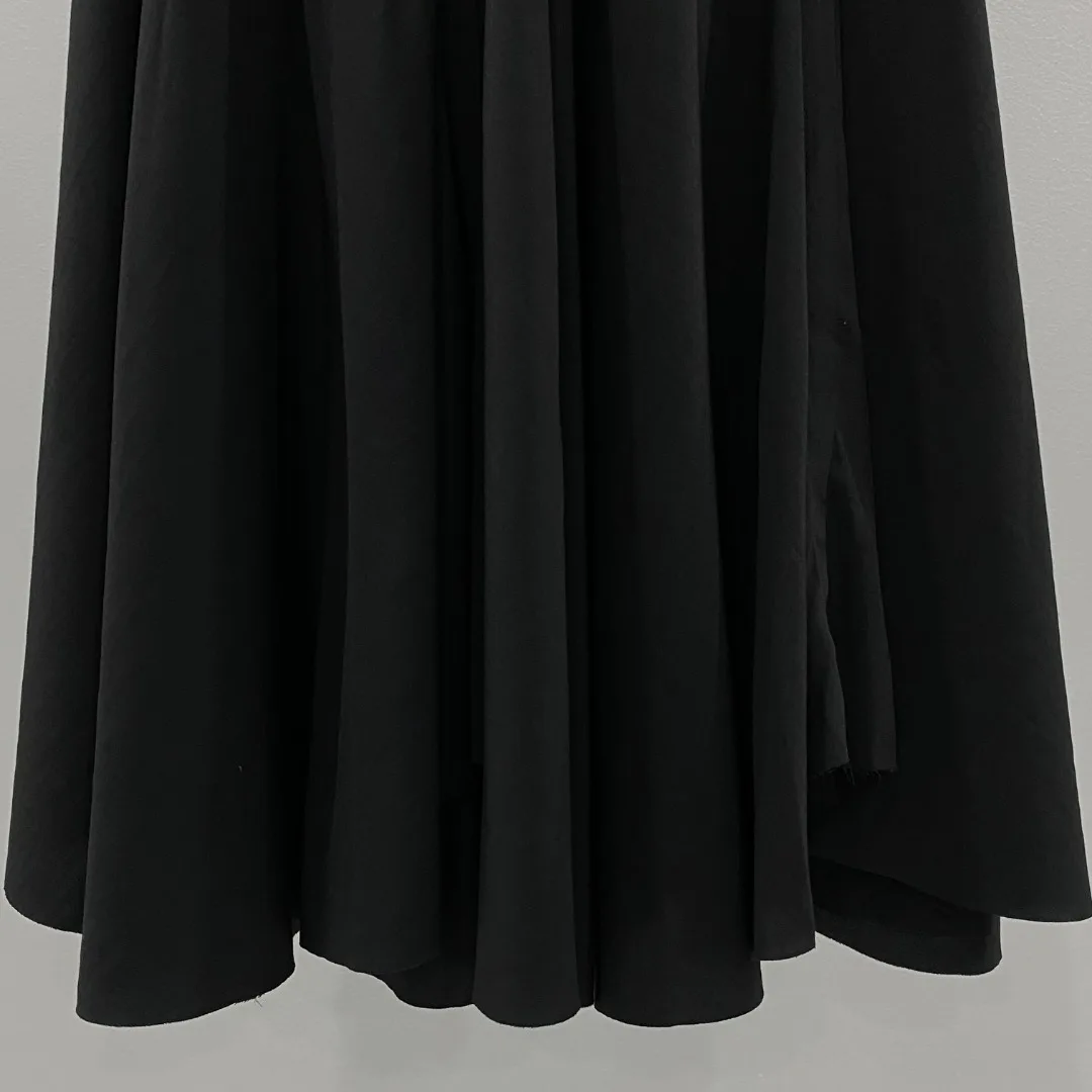 Owen Seak Women Casual Long Skirt Summer Above Knee Loose Gothic High Street Wear Trumpet Mermaid Black Skirt